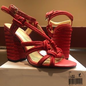 NIB Cabi Tiptoe Braided Rope Sandals
